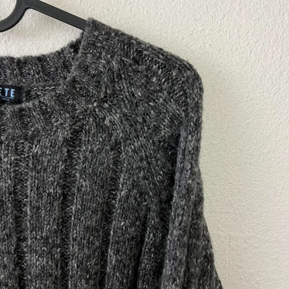 y2k striped indie skate grunge chunky wool knit sweater - Picture 4 of 8